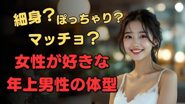 【女性目線】女性が好きな年上男性の体型を5つに分けて解説します