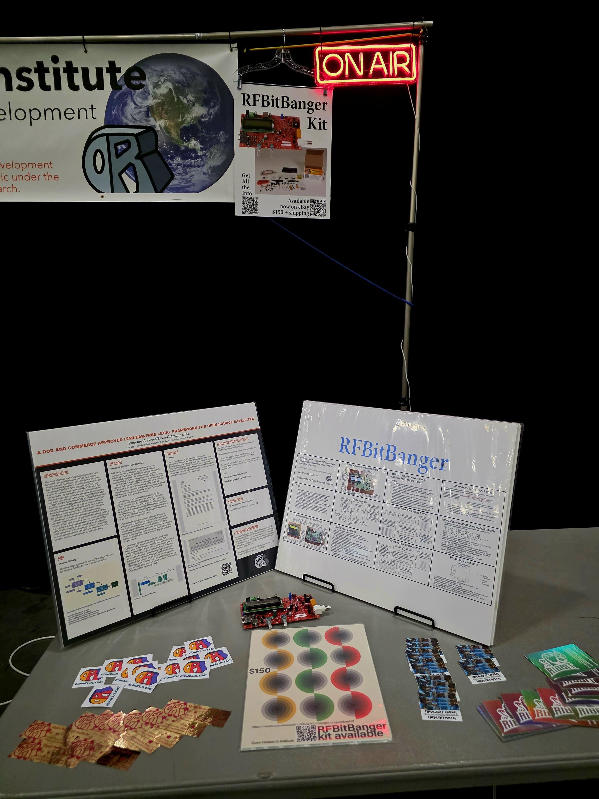RFBitBanger demo and Regulatory poster.