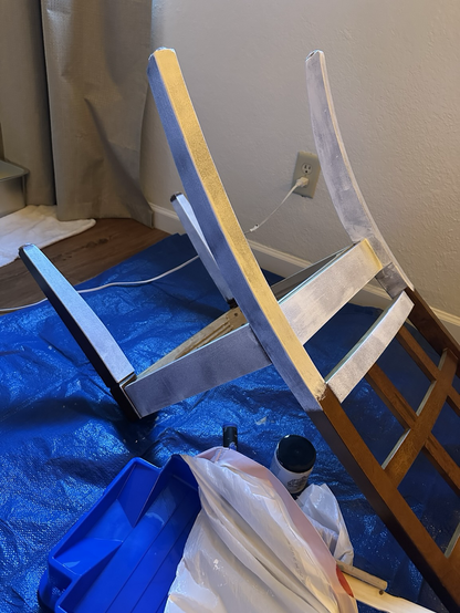 Old chair getting an update with Heirloom Traditions all in one paint