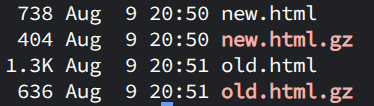 the new snippet is 30% smaller on the wire, and half the size uncompressed