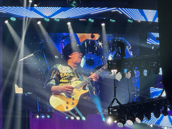 Santana auf der großen Leinwand