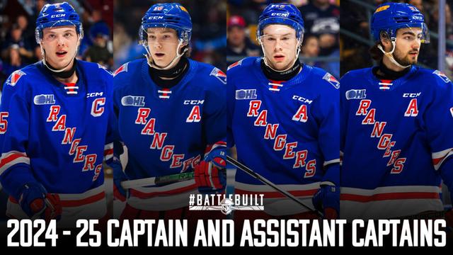 Rangers Announce Captain and Leadership Team for the 2024-25 Season