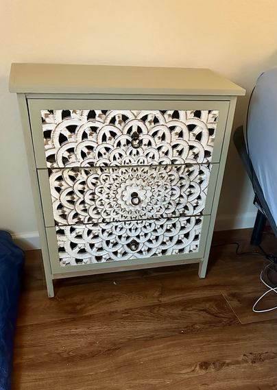 Was grey, painted it “simply sage”