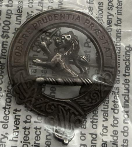 The badge arrived very tarnished