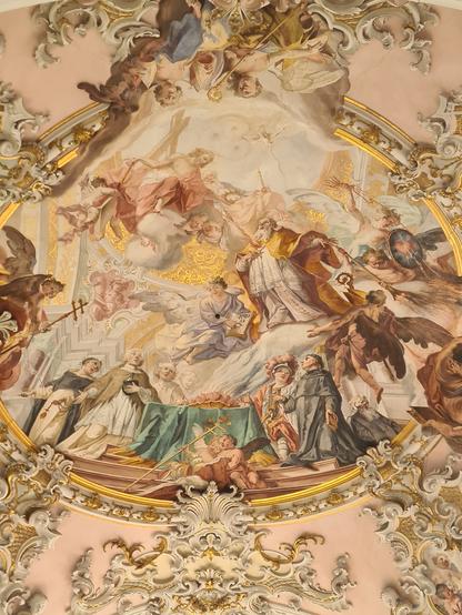 Cloister painting at the ceiling, Rottenbuch in the #bavarian  #Pfaffenwinkel.