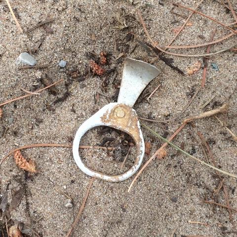 Pop top in the sand. In the 21st century!