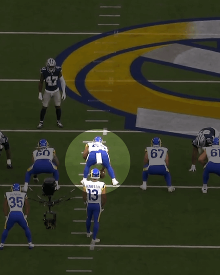 [Highlight] Rams undrafted center Willie Lampkin had 4 pancake blocks in preseason debut