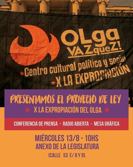 Presentación de la Ley de Expropiación del Olga