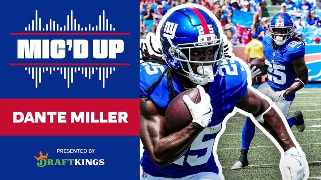 Mic'd Up: Running Back Dante 'Turbo' Miller | New York Giants