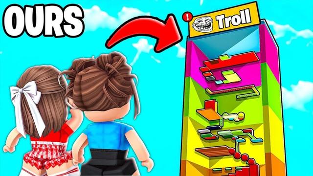 We Built Our Own TROLL TOWER In Roblox!