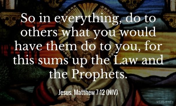 Jesus - do unto others
