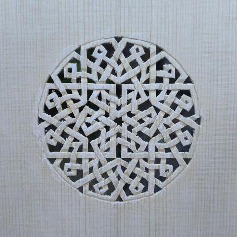 A rose (rosette) I have carved for a colascione (very long-necked lute of the renaissance and baroque period)