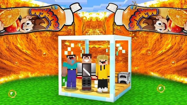 TSUNAMI WOJANEK 🌊 vs SZKLANY BUNKIER w Minecraft!