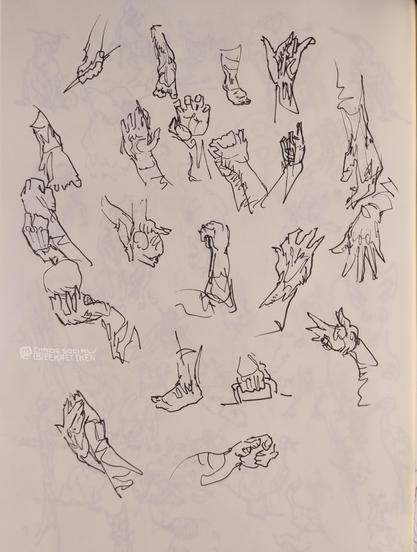 Black Fineliner on paper

Loose sketches of hands and feet