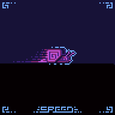 It's a snail! And he's speeding!