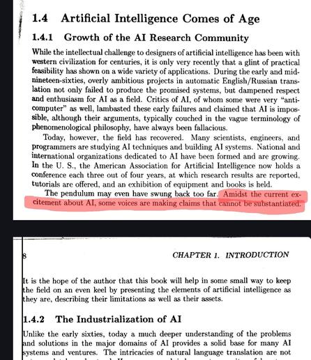 Excerpt from book in previous.
Highlighted:
Amidst the current excitement about AI, some voices are making claims that cannot be substantiated.