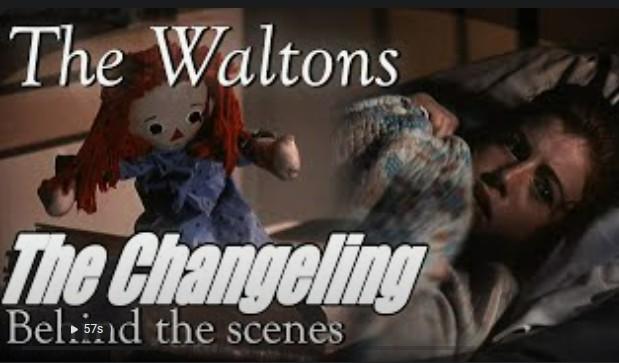 The Waltons, Behind the Scenes. Raggedy Ann doll hovering over a terrified Elizabeth who is lying in bed.