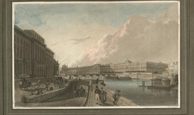 Paris: Ansicht auf die Seine mit dem Louvre