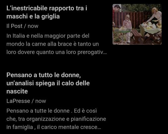 Due anteprime di articoli dai giornali online Il Post e La Presse. Avvicinati per caso, mostrano aspetti complementari nei rapporti tra uomini e donne.