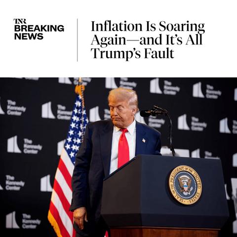 Photo by The New Republic on August 14, 2025. May be a Twitter screenshot of 1 person and text.