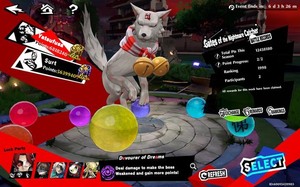 Companio boss results screen with my scores