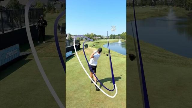 Thomas Pieters golf swing on Shot Tracer Pro app.