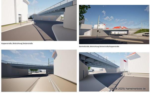 Visualisierung Planbilder Bahnüberführung