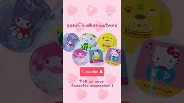Cute Sanrio Goods　#sanrio   #kuromi #mymelody #cinnamoroll #pochacco #pompompurin #hellokitty ＊らいく監修
