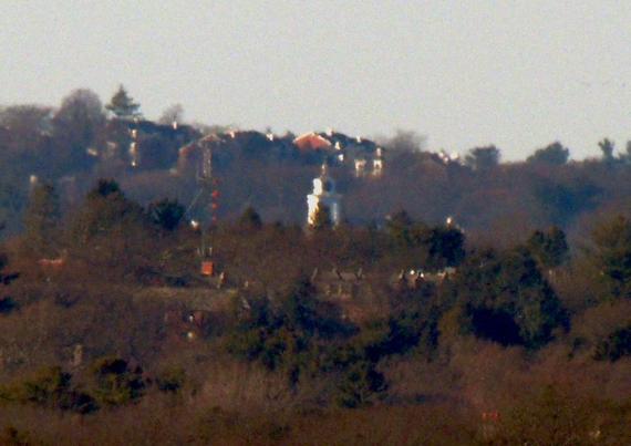 Bentley University Library (14.0 mi), 175 Forest St, Waltham MA photographed from Buck Hill.
