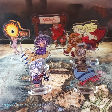 A picture of my Elden Ring DLC standees!