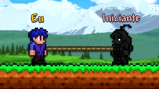 Tentando ZERAR o Terraria PRESO com um INICIANTE