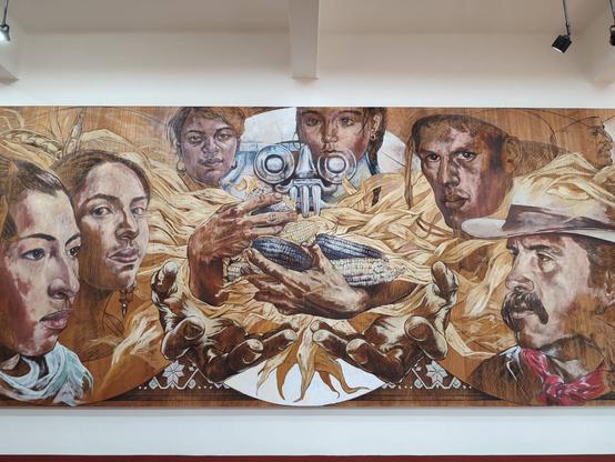 mural identidad cultura maiz