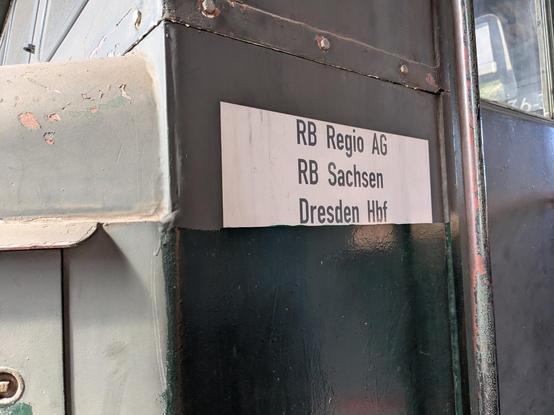 RB Regio AG
RB Sachsen
Dresden Hbf