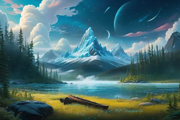 Prompt:  Witsuwit'en, greeting, translation, Indigenous language, Canadian, Babine people, revitalization, immersion program, digital resources. ,  HD, sharp focus, stunningly beautiful, hyper-detailed, dreamscape, surreal, ethereal, dreamy, mysterious, fantasy, highly detailed

Negative prompt: verybadimagenegative, bad_prompt_version2-neg, easynegative, FastNegativeV2, realistic, concrete, ordinary, mundane, extra eyes, bad eyes, ugly eyes, imperfect eyes, deformed pupils, deformed iris, cross-eyed, poorly drawn face, bad face, fused face, ugly face, worst face, unrealistic skin texture, out of frame, poorly drawn hands, cloned face, double face, blurry, bad quality

Text model: gemma3

Image model: ProtoVisionXL