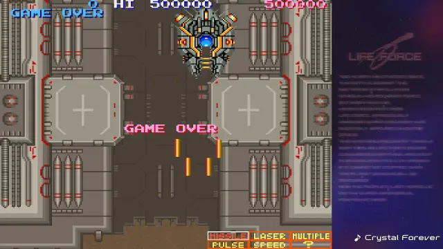 Final result. 
A game over in stage 1-6 with exactly
500,000 points.