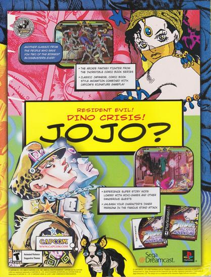 JoJo's Bizarre Adventure Magazine Ad (2000)