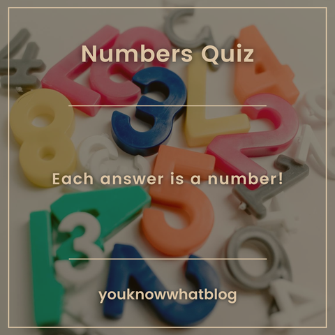 Numbers Quiz promotion post by youknnowwhatblog