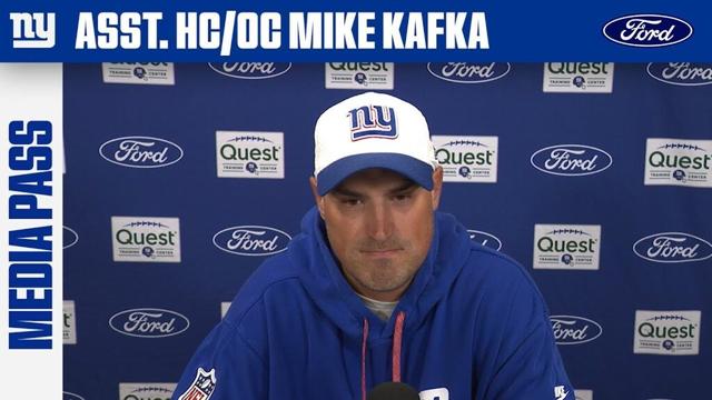 Mike Kafka on Calling Plays on Sideline vs. Booth | New York Giants