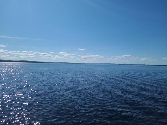 View at the Siljan lake in Rättvik from the top of the pier.