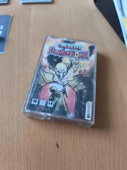 Cassette mit gedruckten Cassetten Inlay Cassette Dungeon.
