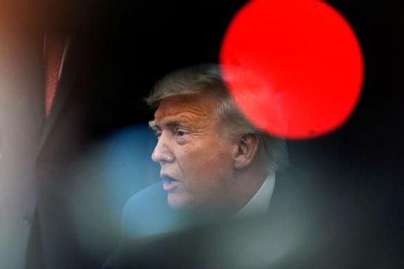 President Donald Trump in the Oval Office on Thursday.
