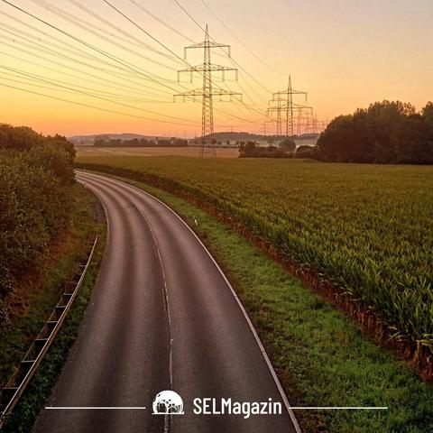 Morgenstimmung in Selm-Bork, Blick auf Südwall und Südfeld