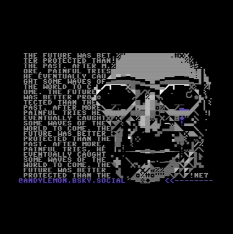 La Jetée by ne7 / triad c64 petscii textmode art
