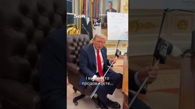 Trump shows off golf club gifted by Zelensky from hero Ukrainian sergeant