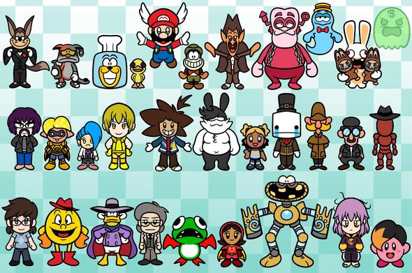 ROW 1: Slick Wolf, Charcat, ICE-E, Apex Predator, Wing Mario, Flip the Frog, Count Chocula, Franken Berry, Boo Berry, Rabbid /w Labubus, Money Ghost

ROW 2: Gerald Pallet, YellowLight, Lori, Mark, Ray Star, Cody D. Bunny, Aika, Hatty Hattington, Sherlock Holmes, Dr. Watson, Disappearing Guy,

ROW 3: Hatori, Hanna-Barbera Pac-Man, Darkwing Duck, Kuromaku, Fygar, WordGirl, Wubbox, Omi Rimrambi, Mona Kirby