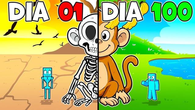 Simulando Animais Por 100 Dias no Minecraft!