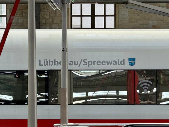 We noticed the name of the train, Lübbenau/Spreewald. A place we’ve been to as some of my husband’s relatives are from that area.