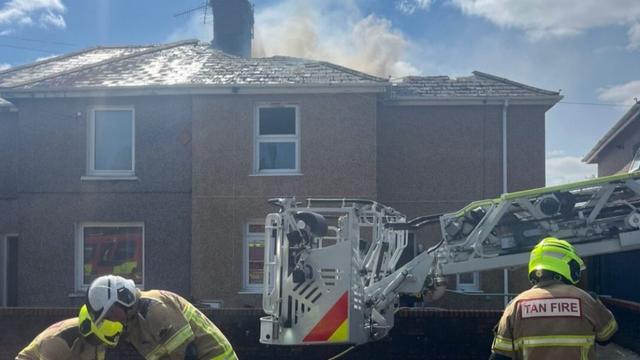 Llanelli property fire