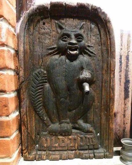 The Puss-and-Mew machine, created by Captain Dudley Bradstreet in 1736