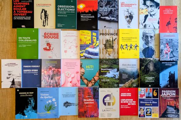 Livres des maisons d'éditions appartenant au groupe Somme Toute, domicilié au Québec.